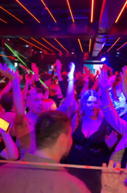 Club DJ providing many hands in the air moments